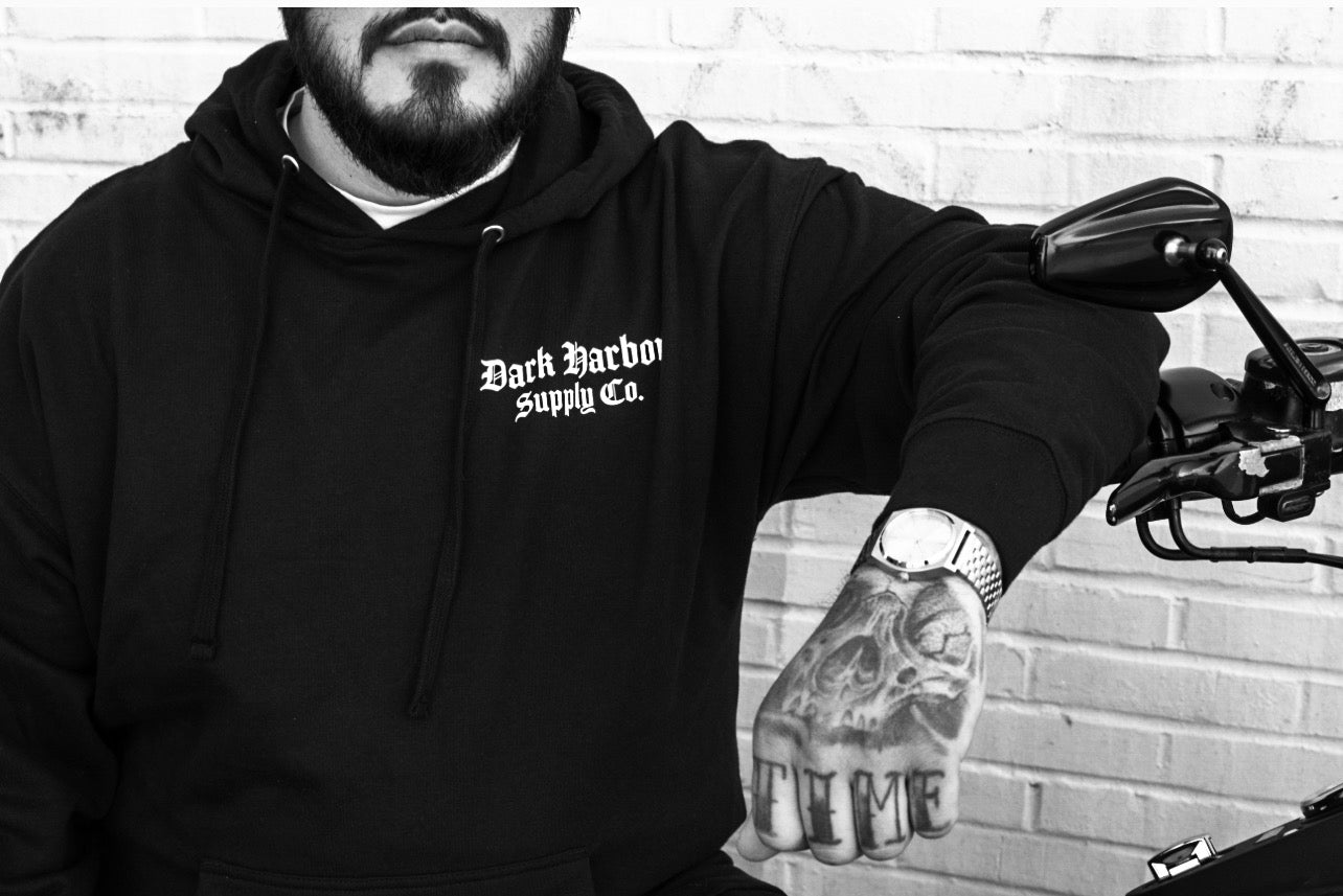 “Wolf Head Black Hoodie"